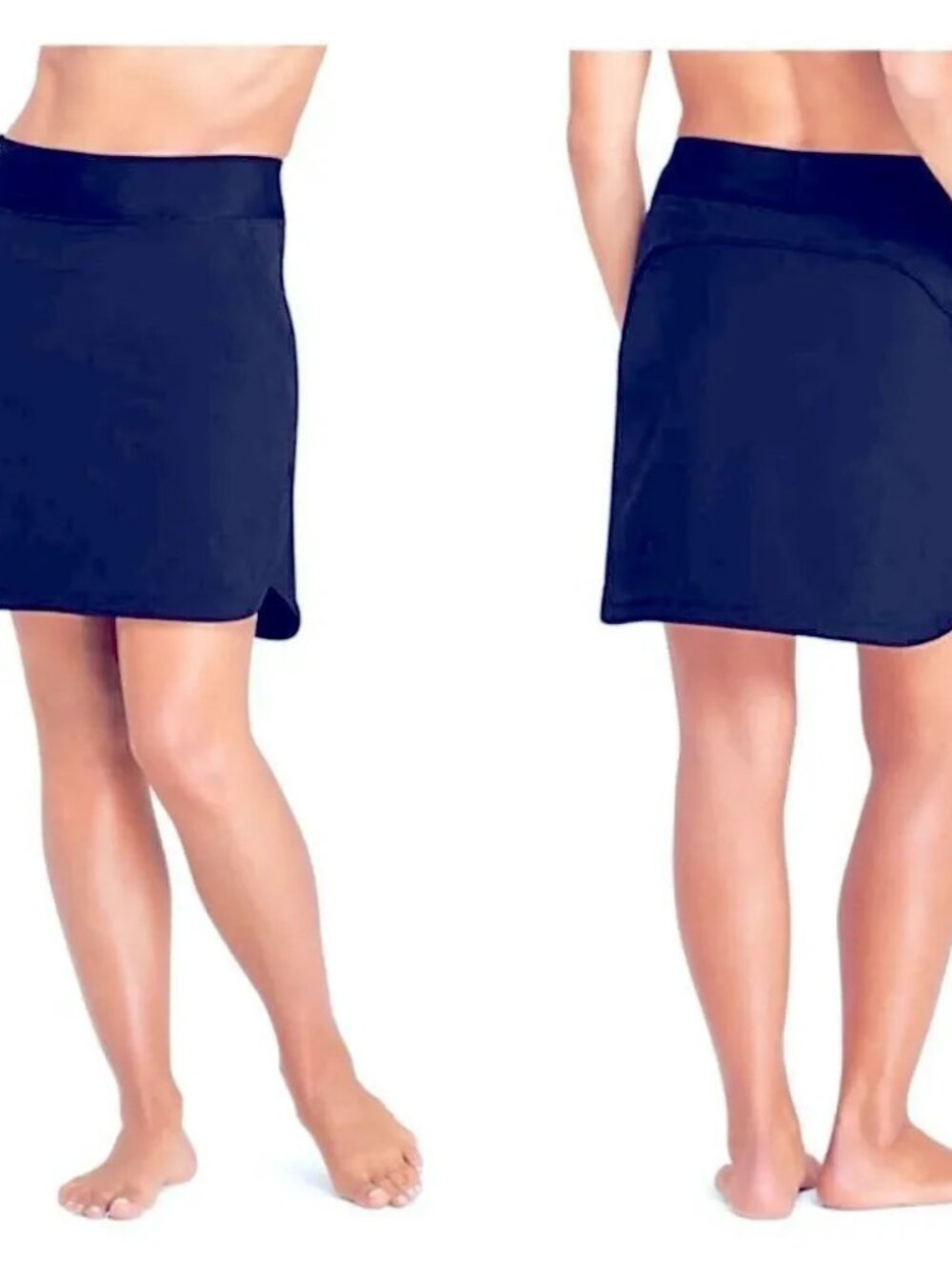 Land's End Comfort Elastic Waist Board Skort Active Swim Quick Dry NWT 14 - Picture 2 of 6